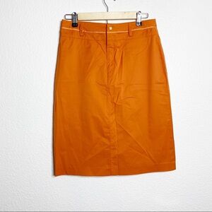 Ted Baker London- Women’s Orange Midi Skirt
